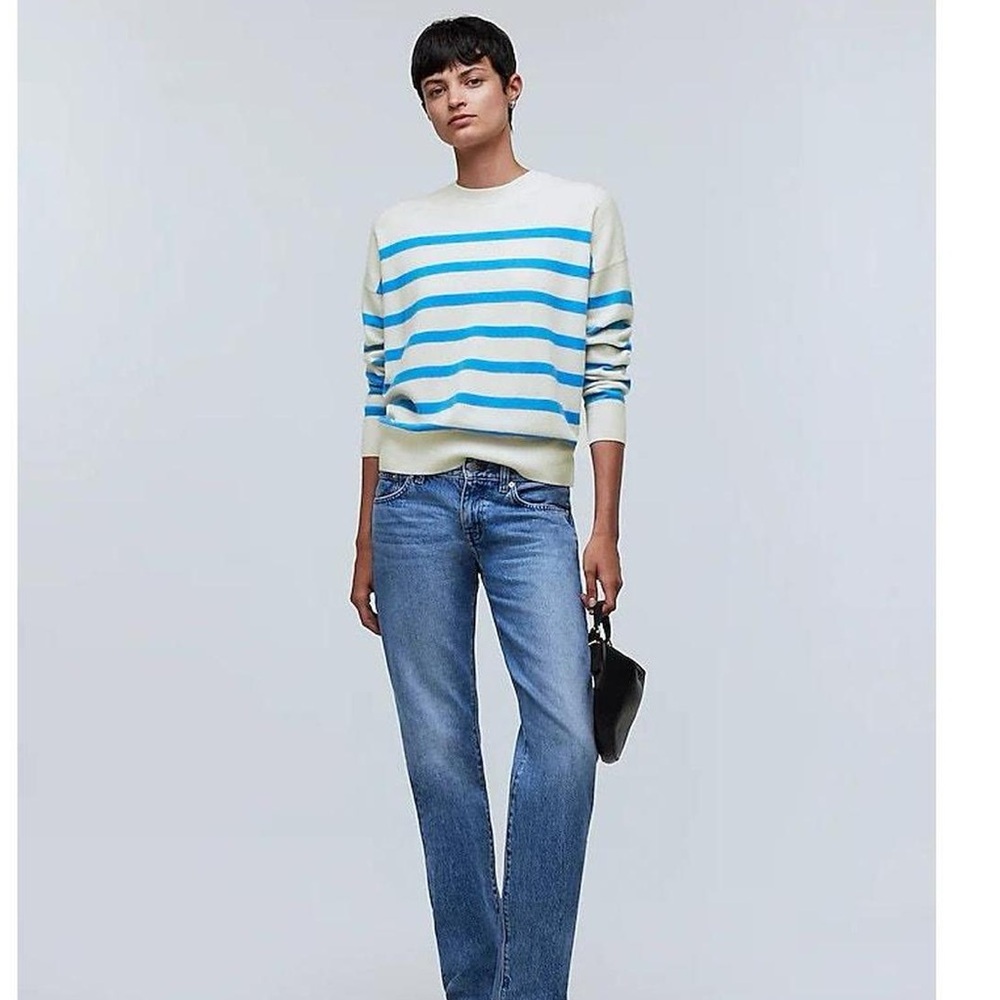 NWT Madewell (Re)sponsible Cashmere Oversized Crewneck Sweater SMALL